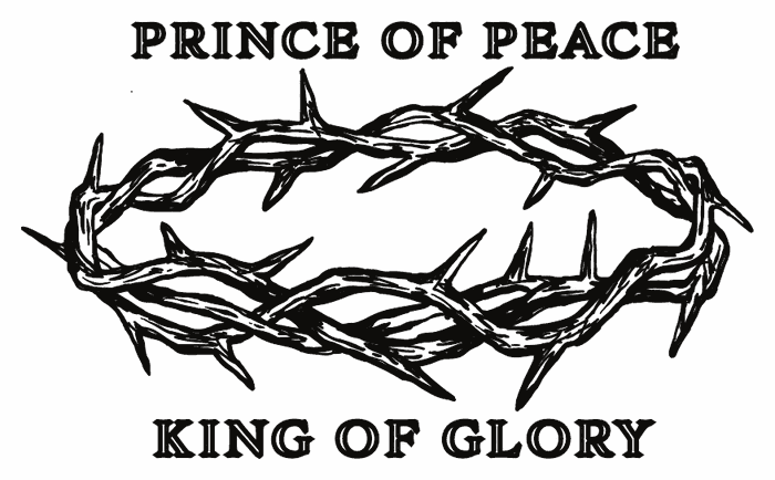 Crown of thorns illustration: Prince of Peace, King of Glory